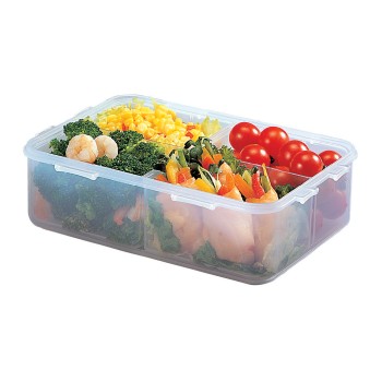 Classic food container with divider 1,6 L