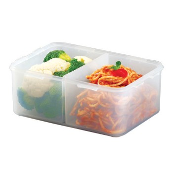 Classic food container with divider 2,3 L